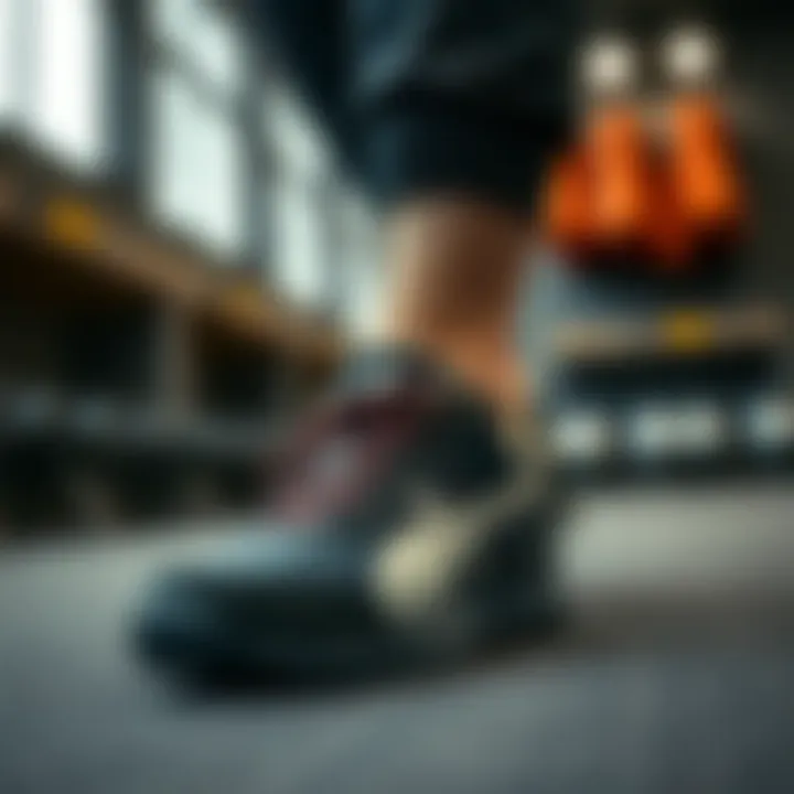 Close-up of a shoe fitting process highlighting the importance of selecting the right size