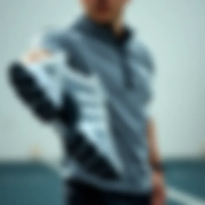 Athlete demonstrating performance features of Adidas Falcon