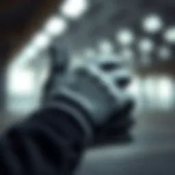 Close-up view of Adidas gloves showcasing their unique design and craftsmanship.