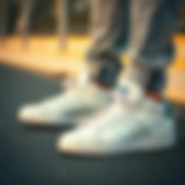 Adidas Grand Court sneakers paired with casual outfit