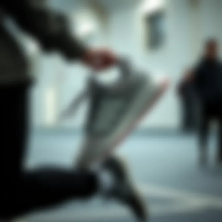 Action Shot of Adidas GW8336 Dynamic action shot of Adidas GW8336 in use.