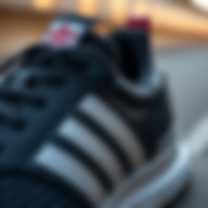 Detailed Look at Adidas GW8336 Close-up view of the Adidas GW8336 detailing.