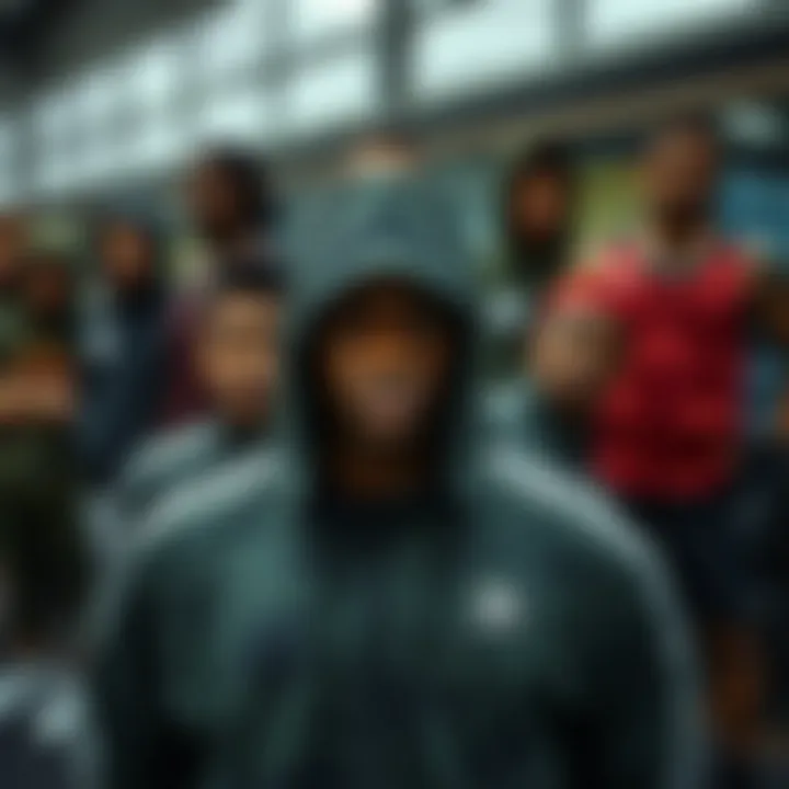 Group of diverse athletes united by camouflage sportswear