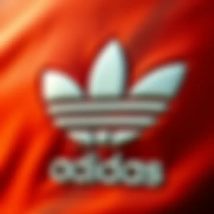 Artistic representation of Adidas logos within the realm of sports fashion