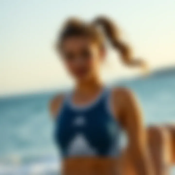 Active lifestyle representation through fashionable swimwear