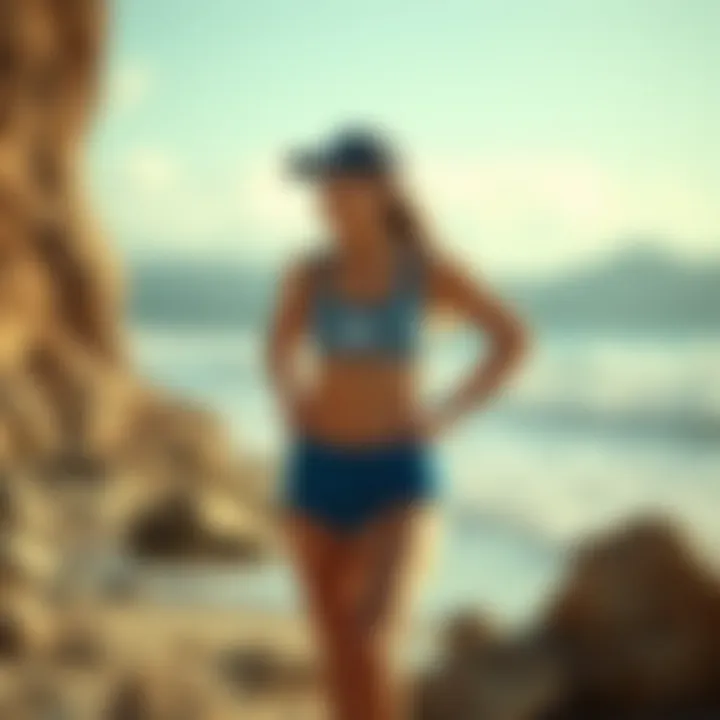 High-quality materials used in athletic swimwear