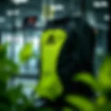 Adidas Power V backpack on display