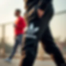 Stylish design of Adidas slim-fit sweatpants