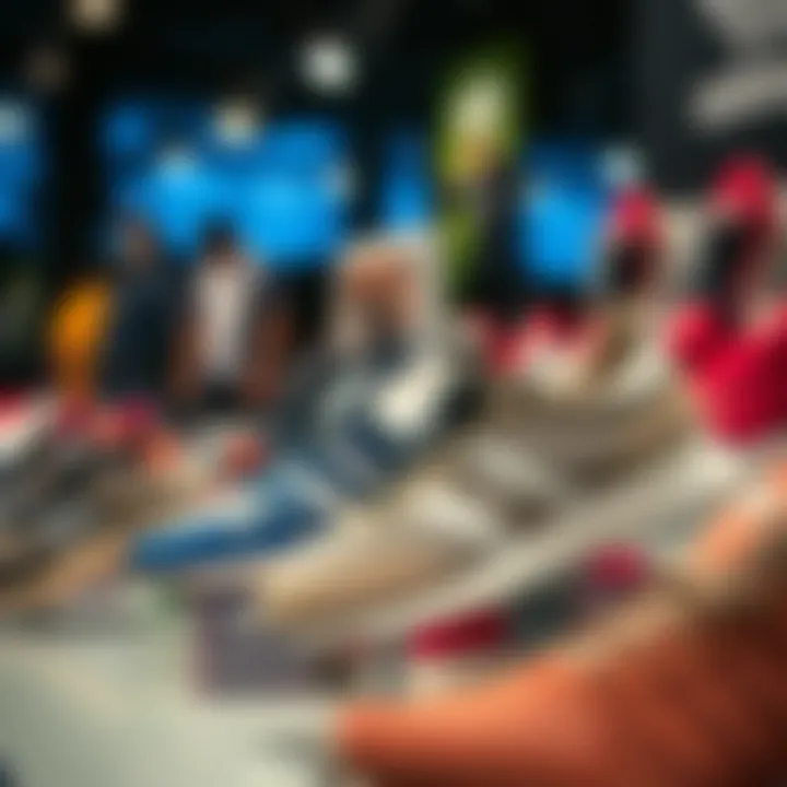 Showcasing Trendy adidas Sneakers Trendy models of adidas sneakers on display