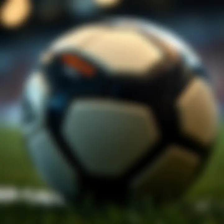 Unique Design Elements of Adidas Soccer Balls Close-up of an original Adidas soccer ball showcasing its unique design elements