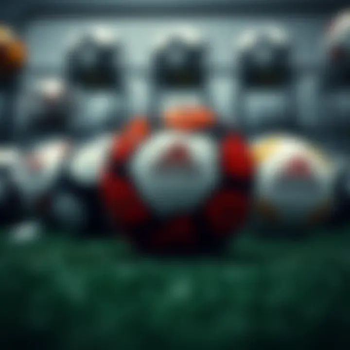 Evolution of Adidas Soccer Balls Historical display of various Adidas soccer balls through the years