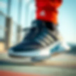 A sleek Adidas sports shoe design showcasing modern aesthetics