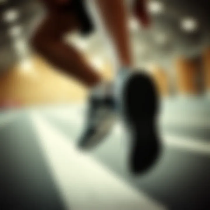 Athlete in Action with adidas Footwear Athlete showcasing performance with adidas footwear