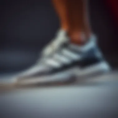 Close-up view of Adidas Streetcheck Cloudfoam showcasing its sleek design