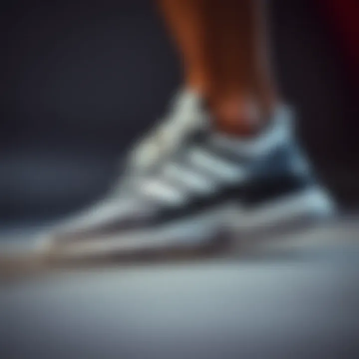 Close-up view of Adidas Streetcheck Cloudfoam showcasing its sleek design