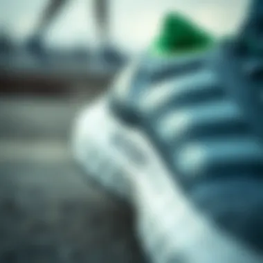 Close-up of the Boost technology in the sole of the shoe