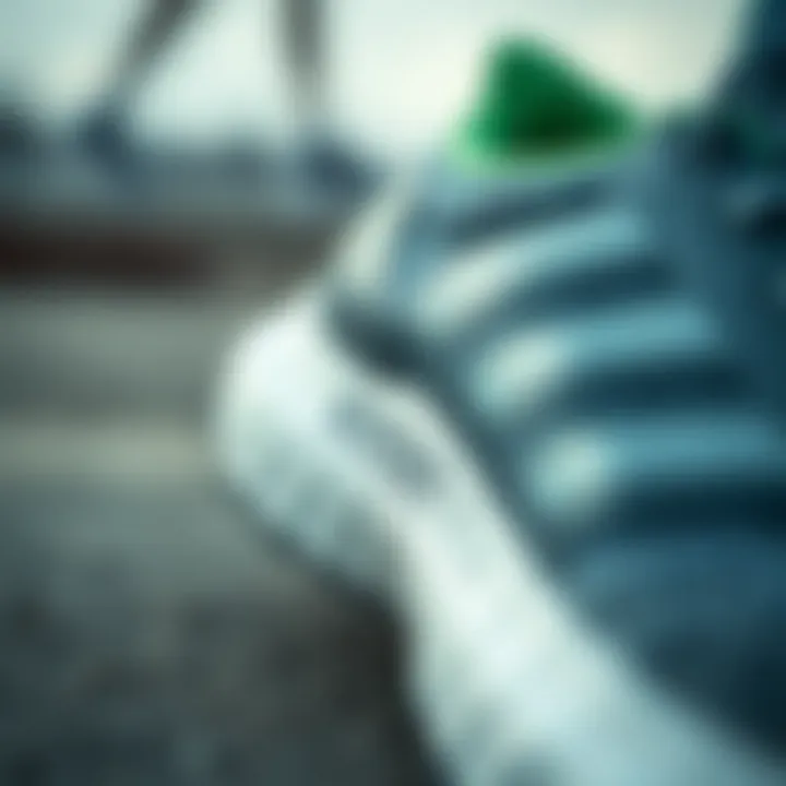 Close-up of the Boost technology in the sole of the shoe