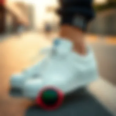 Adidas Superstar shoes showcased with playful accessories