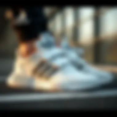 A stylish pair of Adidas Velcro shoes showcasing modern athletic design