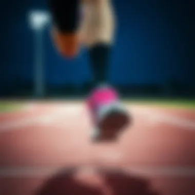 Adidas Vultrun M in action on a running track