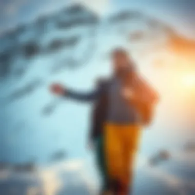 Outdoor enthusiasts wearing winter pants during an adventure