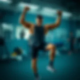 Dynamic workout session showcasing various training sets