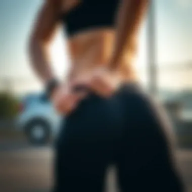 Engaging outdoor workout session