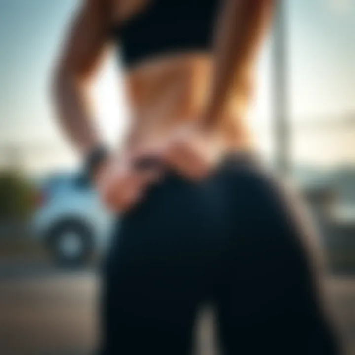 Engaging outdoor workout session