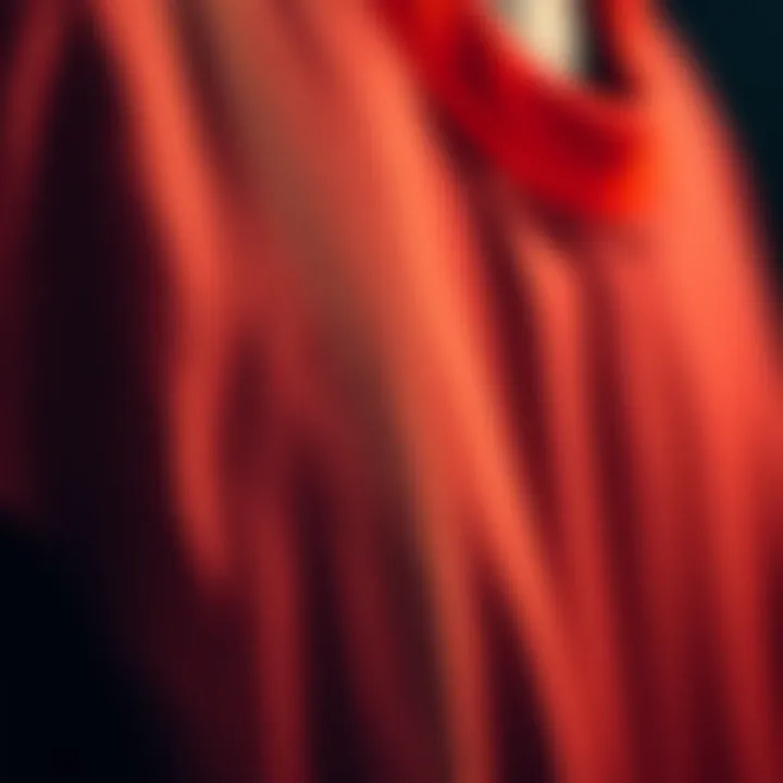 Close-up of basketball jersey fabric texture