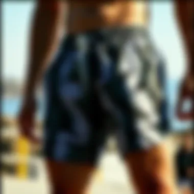 Material selection for swim shorts