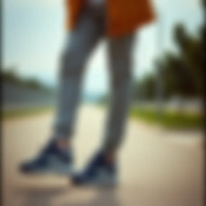 Stylish outfit combinations with navy blue shoes