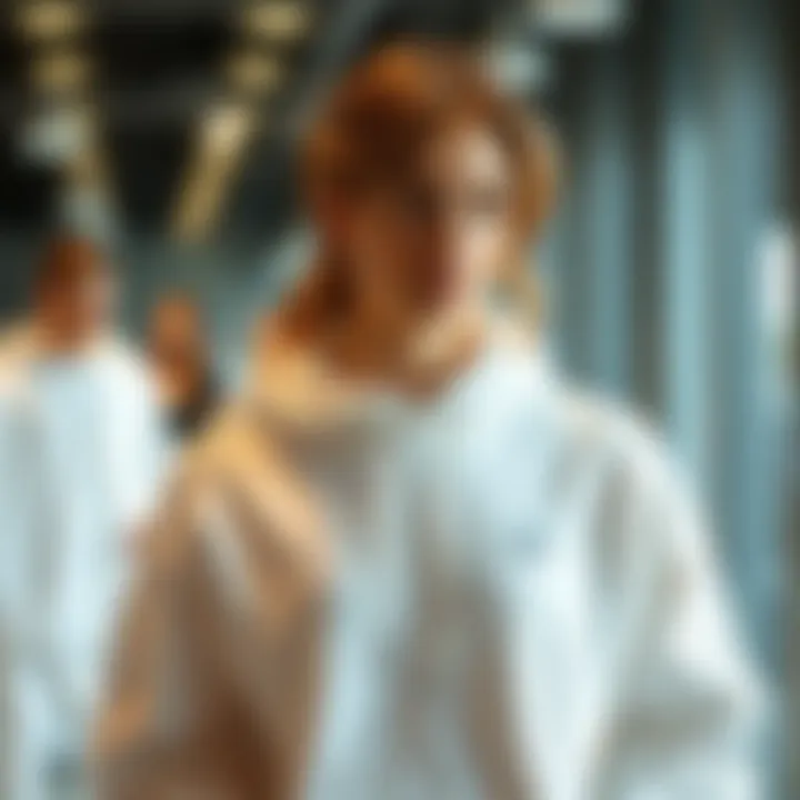 Showcasing the Elegance of White Adidas Designs Elegant white Adidas apparel on display