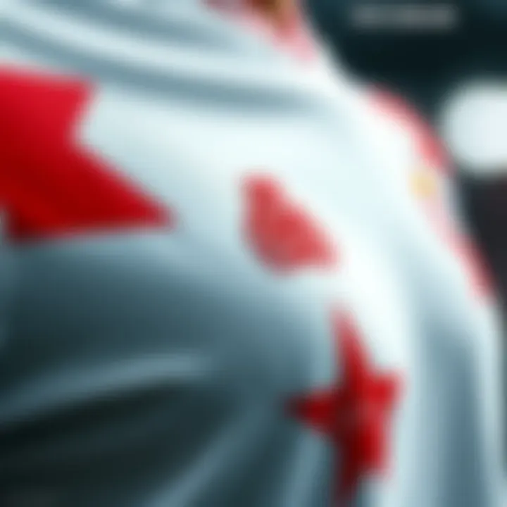 Detailed design features of the white Galatasaray jersey