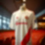 Elegant white Galatasaray jersey displayed in a stylish setting