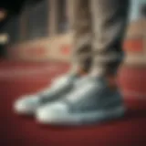 A stylish pair of canvas shoes representing modern fashion