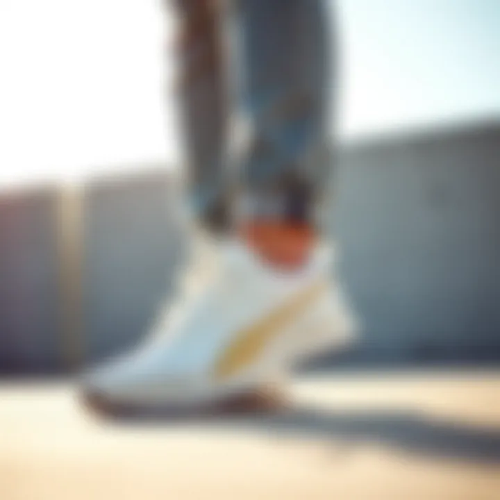 Ankle shoes paired with casual outfit