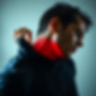 Illustration of neck pain relief exercises