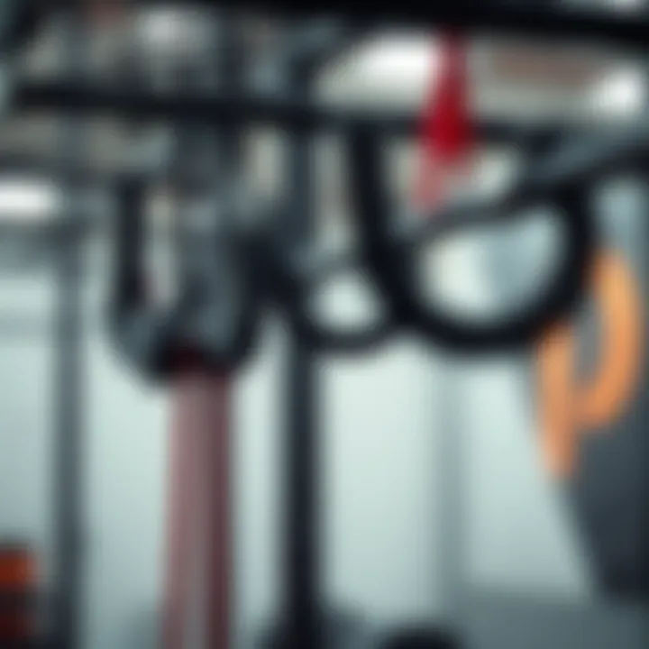 Close-up of calisthenics equipment focusing on functionality