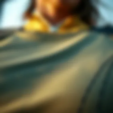 Close-up of breathable fabric used in compression shirts