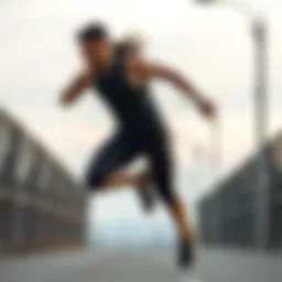 Dynamic athlete showcasing the benefits of compression wear in action