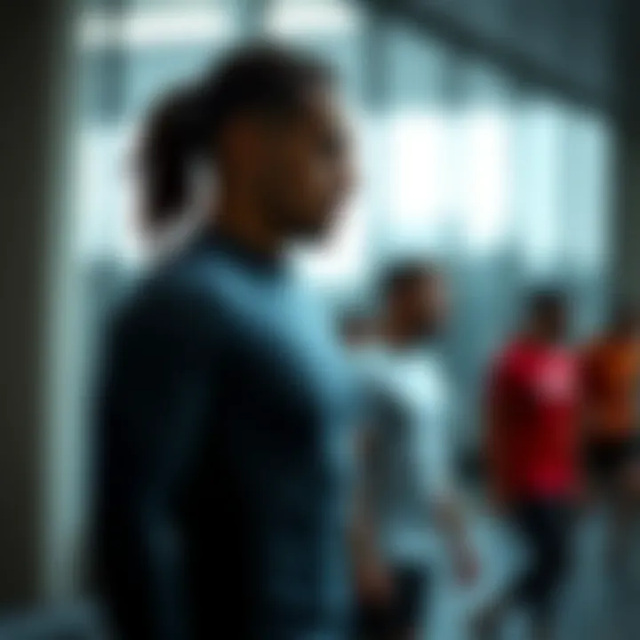 Stylish display of various compression shirt designs