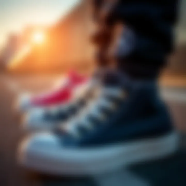 Historical timeline showcasing Converse All Star evolution