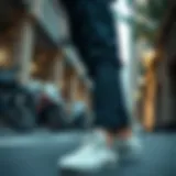 Stylish Converse All Star in urban setting