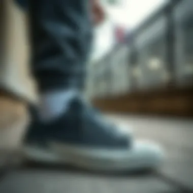 Casual setting featuring Converse Run Star Hike sneaker in everyday use