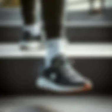 Stylish display of Converse Run Star Hike sneaker paired with trendy outfits