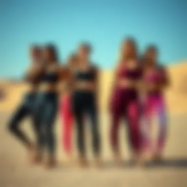 Diverse body types showcasing different Pilates leggings