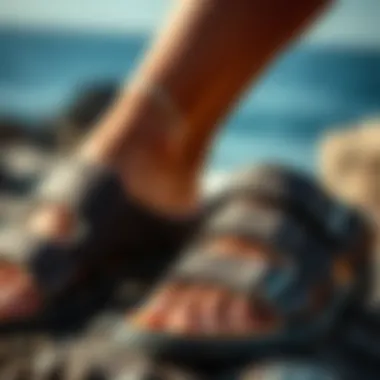 Close-up of Dockers sandals showcasing quality materials