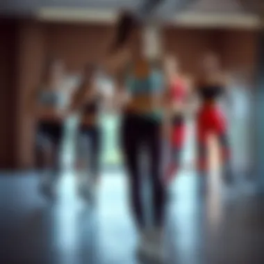 Illustration depicting a variety of sportswear suitable for leg workouts