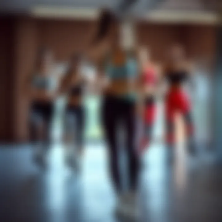 Illustration depicting a variety of sportswear suitable for leg workouts