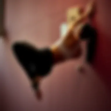 Strength training techniques incorporated into wall yoga